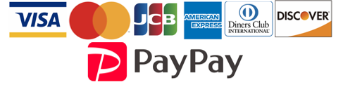 visa masterard JCB AMERICANEXPRESS DinersClub DISCOVER PayPay